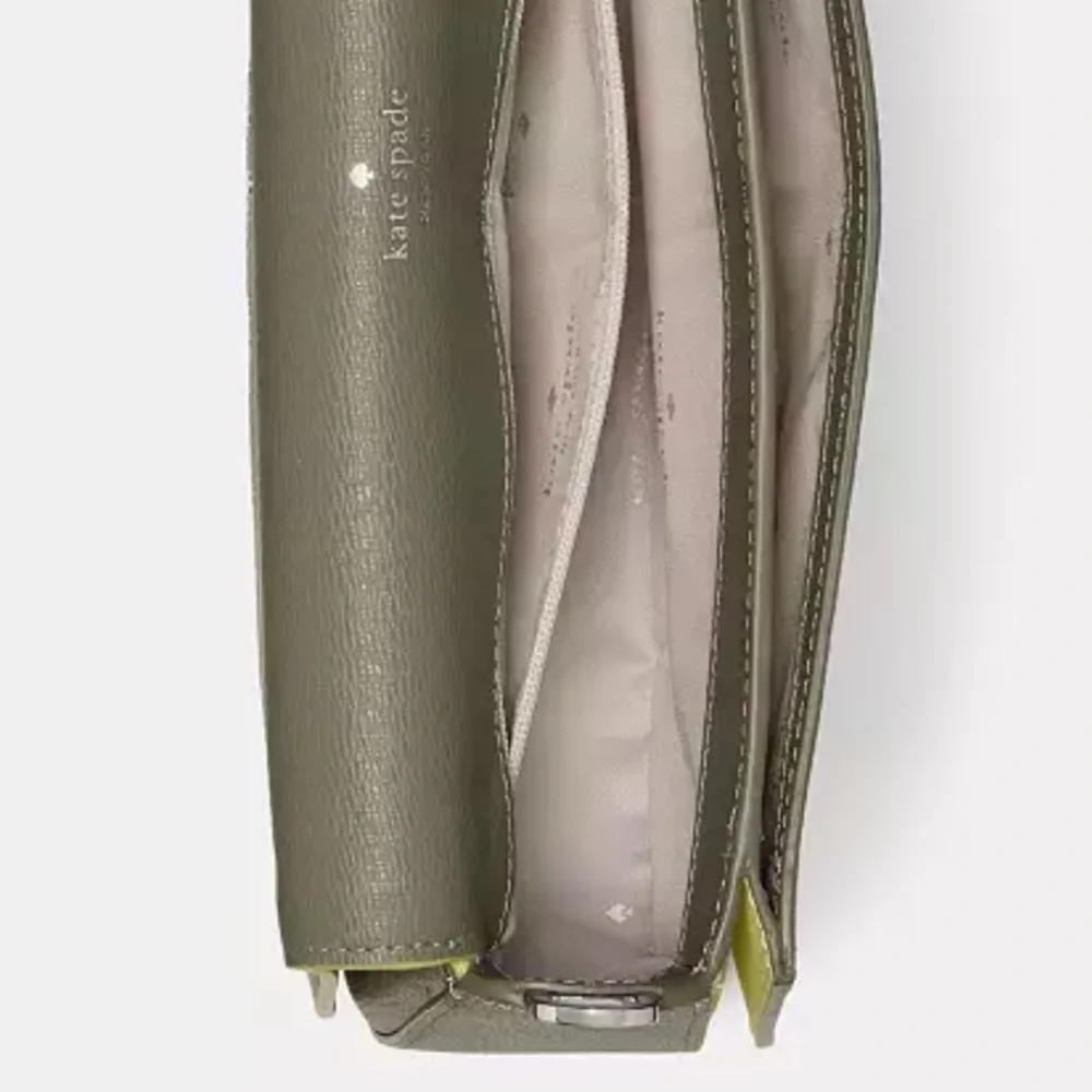 ♠️Kate Spade Quinn Floral Strap Shoulder Bag, Dusky Pine Multi & L-zip wallet